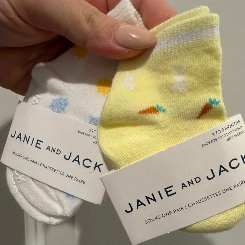 Janie and Jack Colorful Baby Socks Set size 3 to 6 months NWT